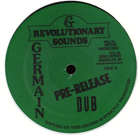 Revolutionaries - Pre-Release Dub