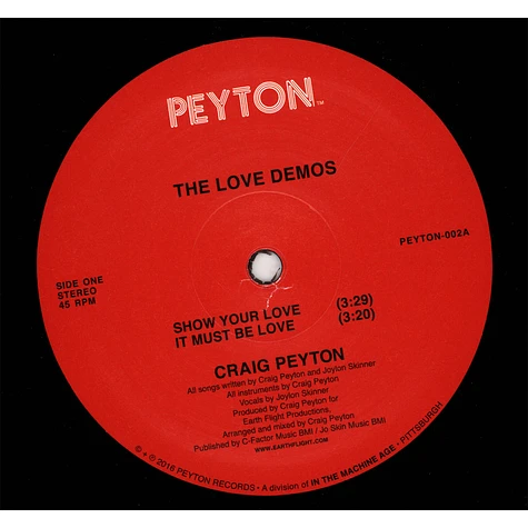 Craig Peyton - Love Demos