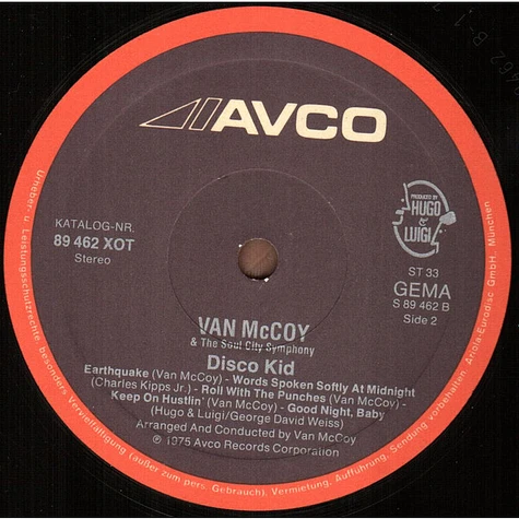 Van McCoy - The Disco Kid