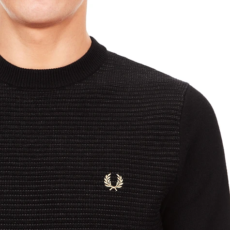 Fred Perry - Textured Stripe Crewneck Sweater