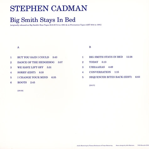 Stephen Cadman - Big Smith Stays In Bed