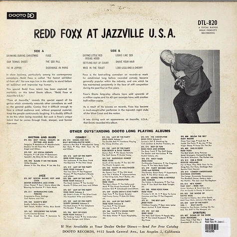Redd Foxx - Redd Foxx At Jazzville U.S.A.