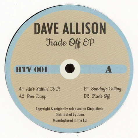 Dave Allison - Trade Off EP