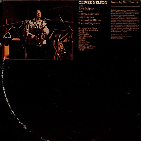 Oliver Nelson Featuring Eric Dolphy - Images