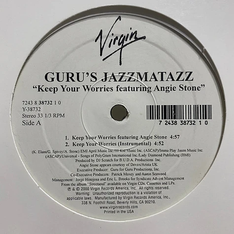 Guru Featuring Angie Stone And The Roots - Keep Your Worries / Lift Your Fist