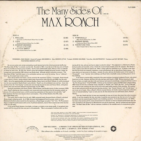 Max Roach - The Many Sides Of Max