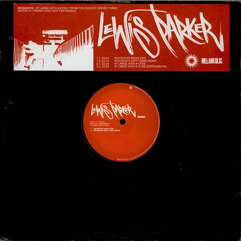 Lewis Parker - Incognito / At Large With A-Cyde
