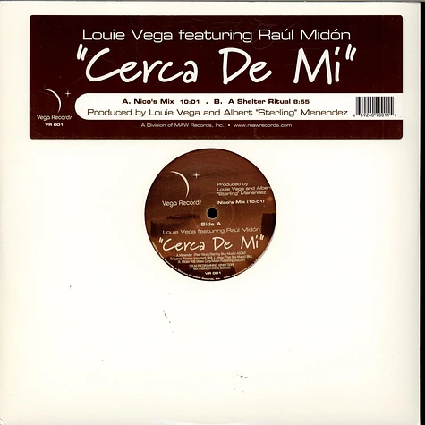 Louie Vega Featuring Raul Midón - Cerca De Mi