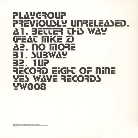 Playgroup - Previously Unreleased EP 8