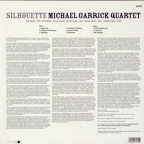 Michael Garrick Quartet - Silhouette
