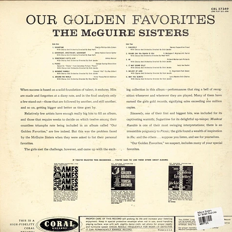 McGuire Sisters - Our Golden Favorites