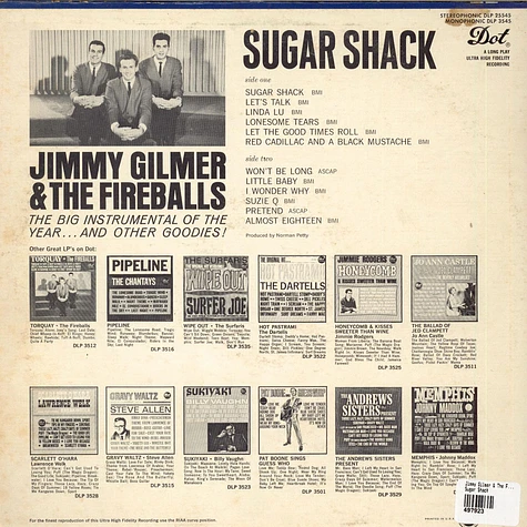 Jimmy Gilmer & The Fireballs - Sugar Shack