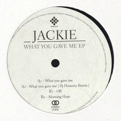 Jackie - What You Gave Me EP