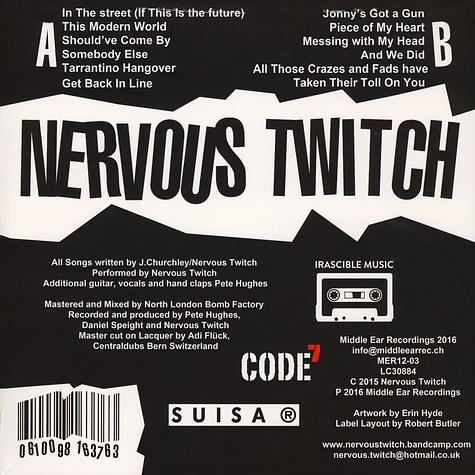 Nervous Twitch - Get Back In Line