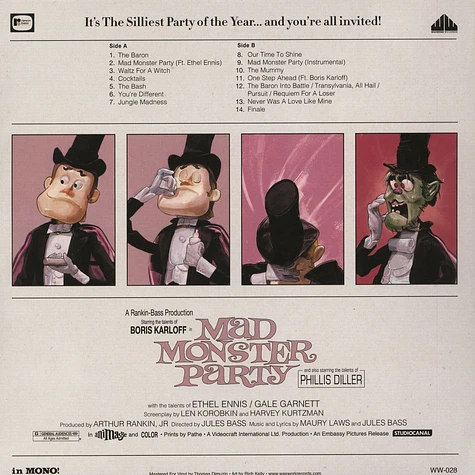 V.A. - OST Mad Monster Party Pink & Yellow Swirl Vinyl Edition