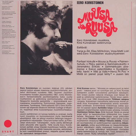 Eero Koivistoinen - Muusa Ja Ruusa Pink Vinyl Edition