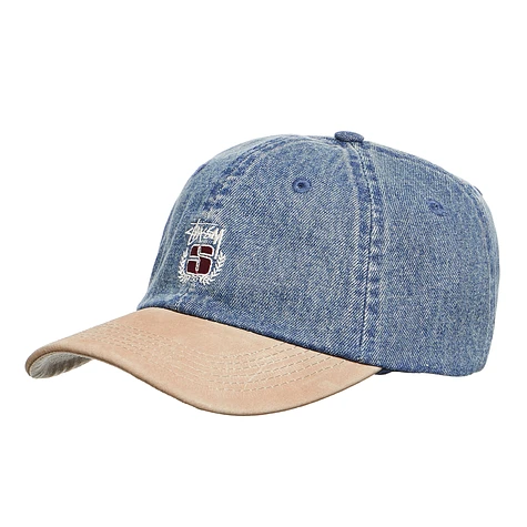 Stüssy - Denim Suede Crest Strapback Cap