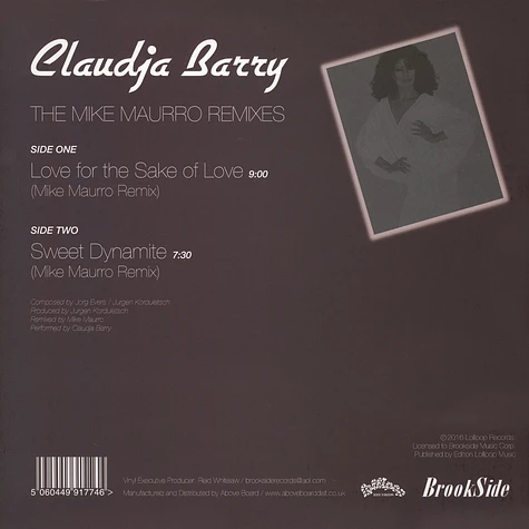 Claudja Barry - Love For The Sake Of Love / Sweet Dynamite Mike Maurro Mixes