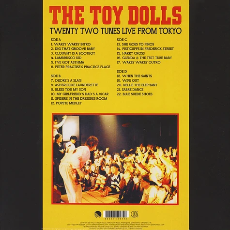 The Toy Dolls - Twenty Two Tunes Live From Tokyo Yellow Vinyl edition