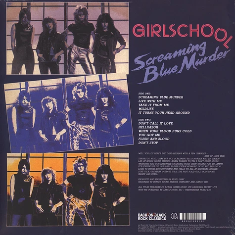 Girlschool - Screaming Blue Murder