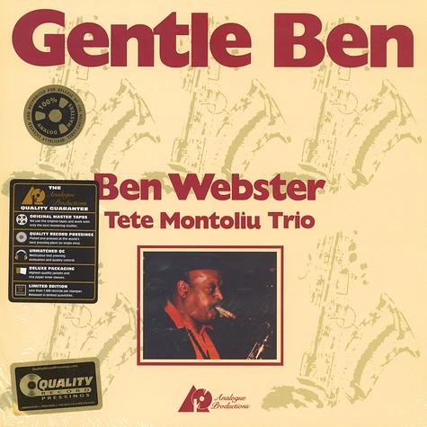 Ben Webster - Gentle Ben 45RPM, 200g Vinyl Edition