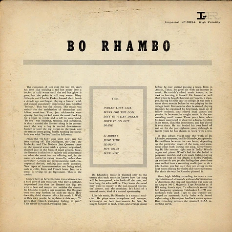 Bo Rhambo - Diane