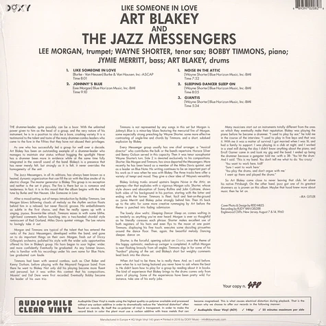 Art Blakey And The Jazz Messengers - Like Someone In Love