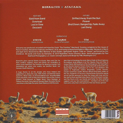 Borracho - Atacama Black Vinyl Edition