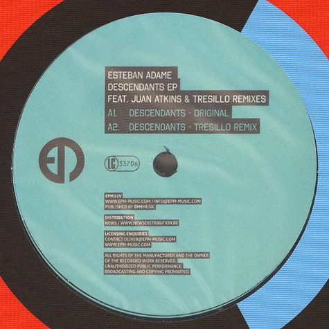 Esteban Adame - Descendants EP Juan Atkins & Tresillo Remixes
