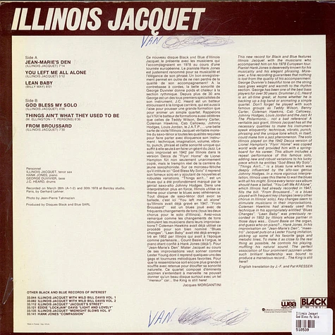Illinois Jacquet - God Bless My Solo