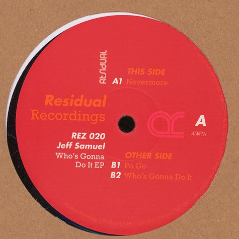 Jeff Samuel - Who's Gonna Do It EP