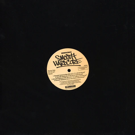 Beneficence - Smooth Hardcore Remix Black Vinyl Edition