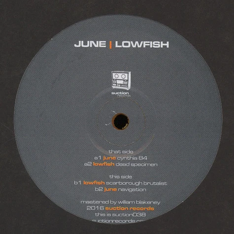 June / Lowfish - C.D.S.N Orange Vinyl Version