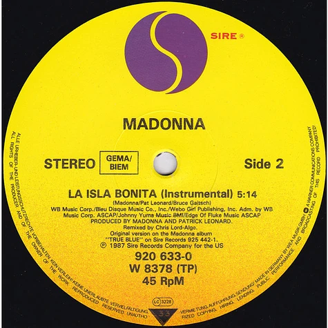 Madonna - La Isla Bonita