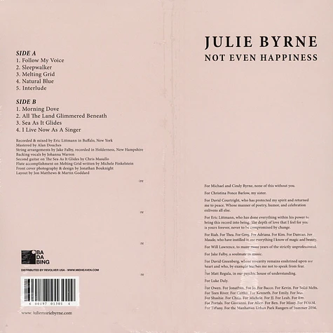 Julie Byrne - Not Even Happiness