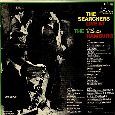 The Searchers, The Rattles, Sounds Incorporated, Star Combo - "Sweets For My Sweet" - The Searchers At The Star-Club Hamburg (Live Recording)