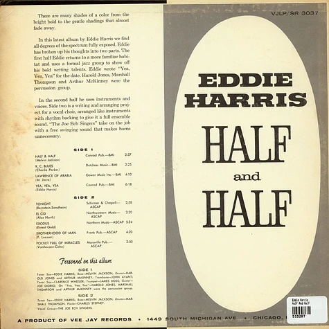 Eddie Harris - Half And Half