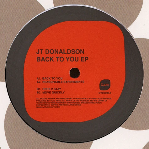 JT Donaldson - Back To You EP
