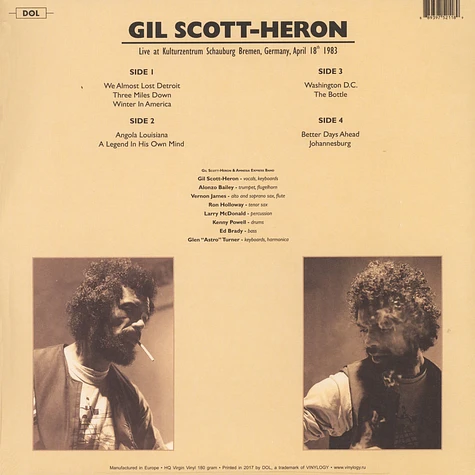 Gil Scott-Heron - Kulturzentrum Schauburg Bremen Germany April 18 1983
