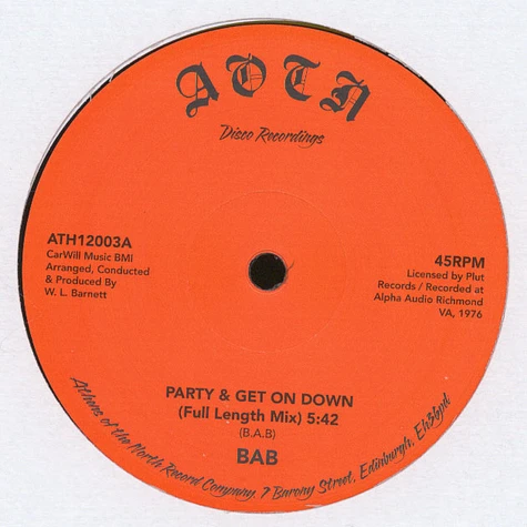 BAB - Party & Get On Down