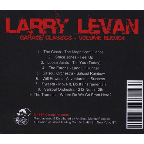 Larry Levan - Garage Classics Volume 11