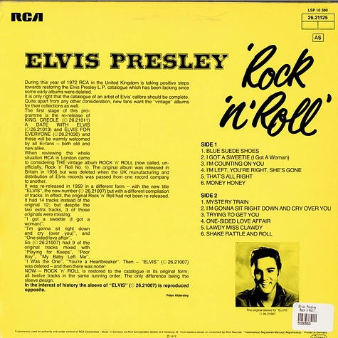 Elvis Presley - Rock 'n' Roll