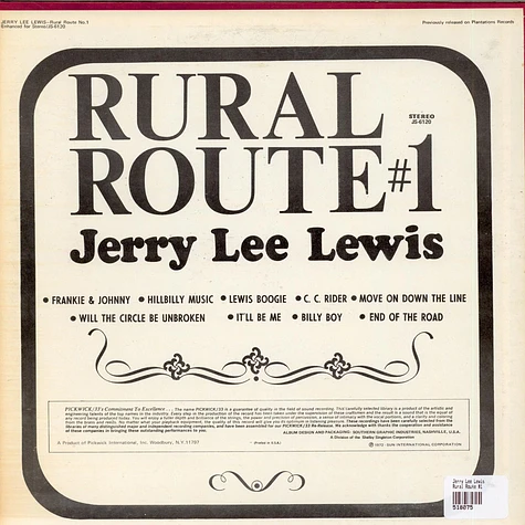 Jerry Lee Lewis - Rural Route #1