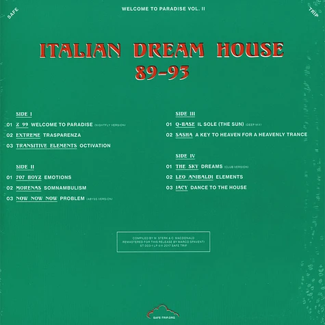 V.A. - Welcome To Paradise: Italian Dream House 89-93 Volume 2