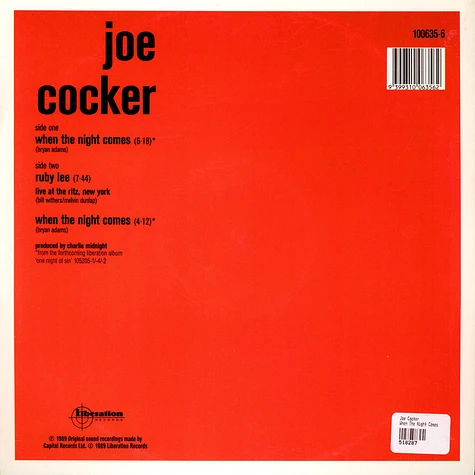 Joe Cocker - When The Night Comes