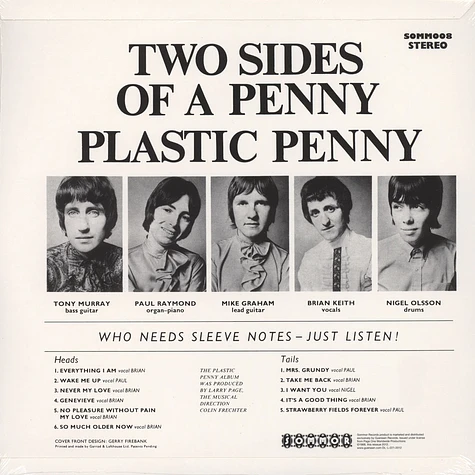 Plastic Penny - Two Sides Of A Penny