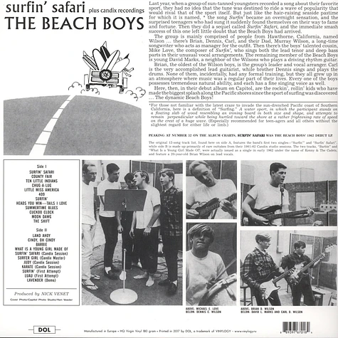 The Beach Boys - Surfin Safari + Candix Recordings Picture Disc Edition