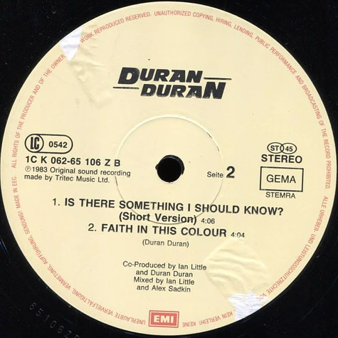 Duran Duran - Is There Something I Should Know? (Monster Mix)