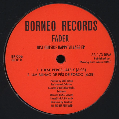 Fader - Just Outside Happy Village Ep