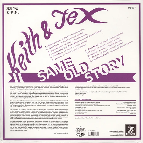 Keith & Tex - Same Old Story